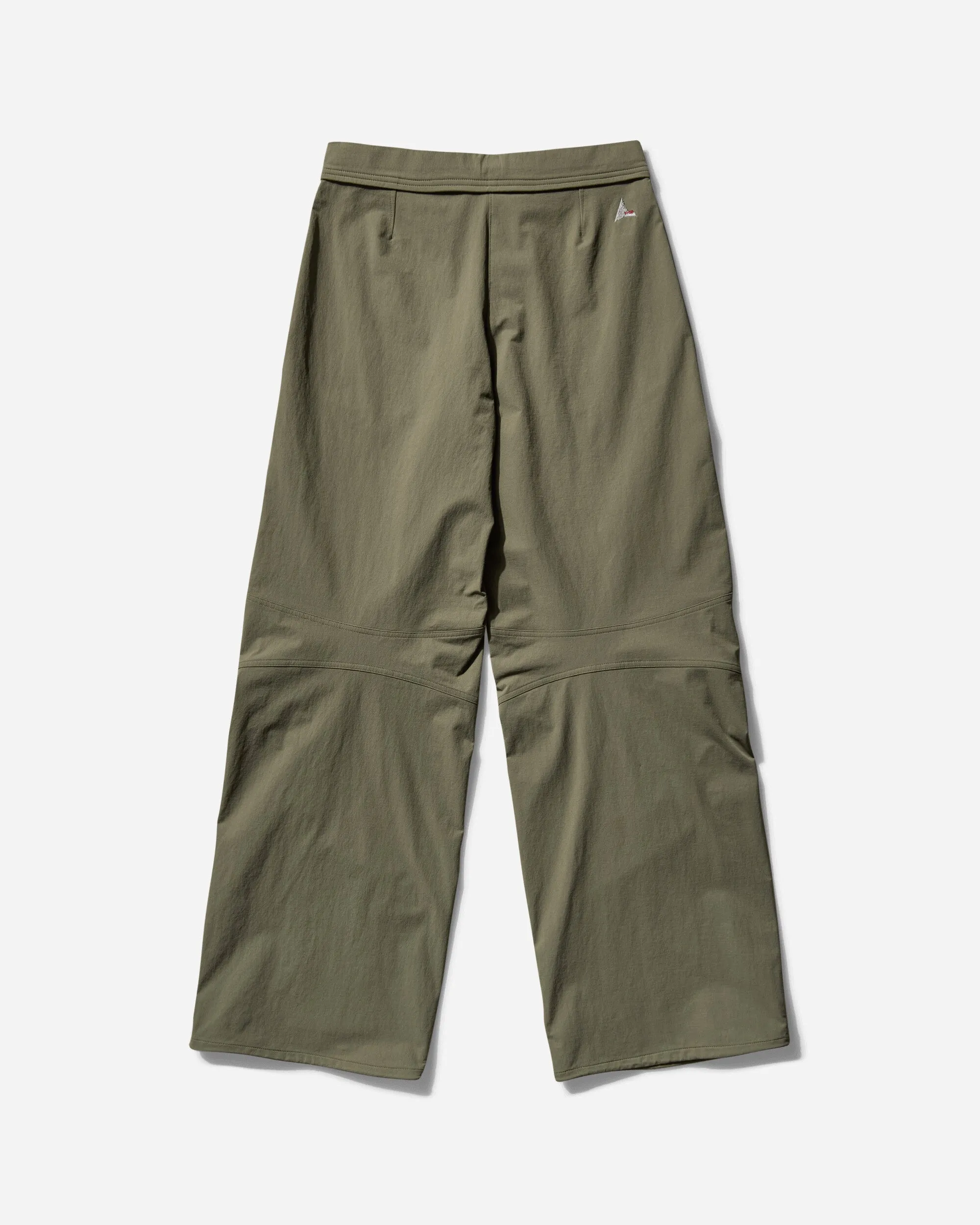 Women's Shaped Knee Trousers Dark Faded Green