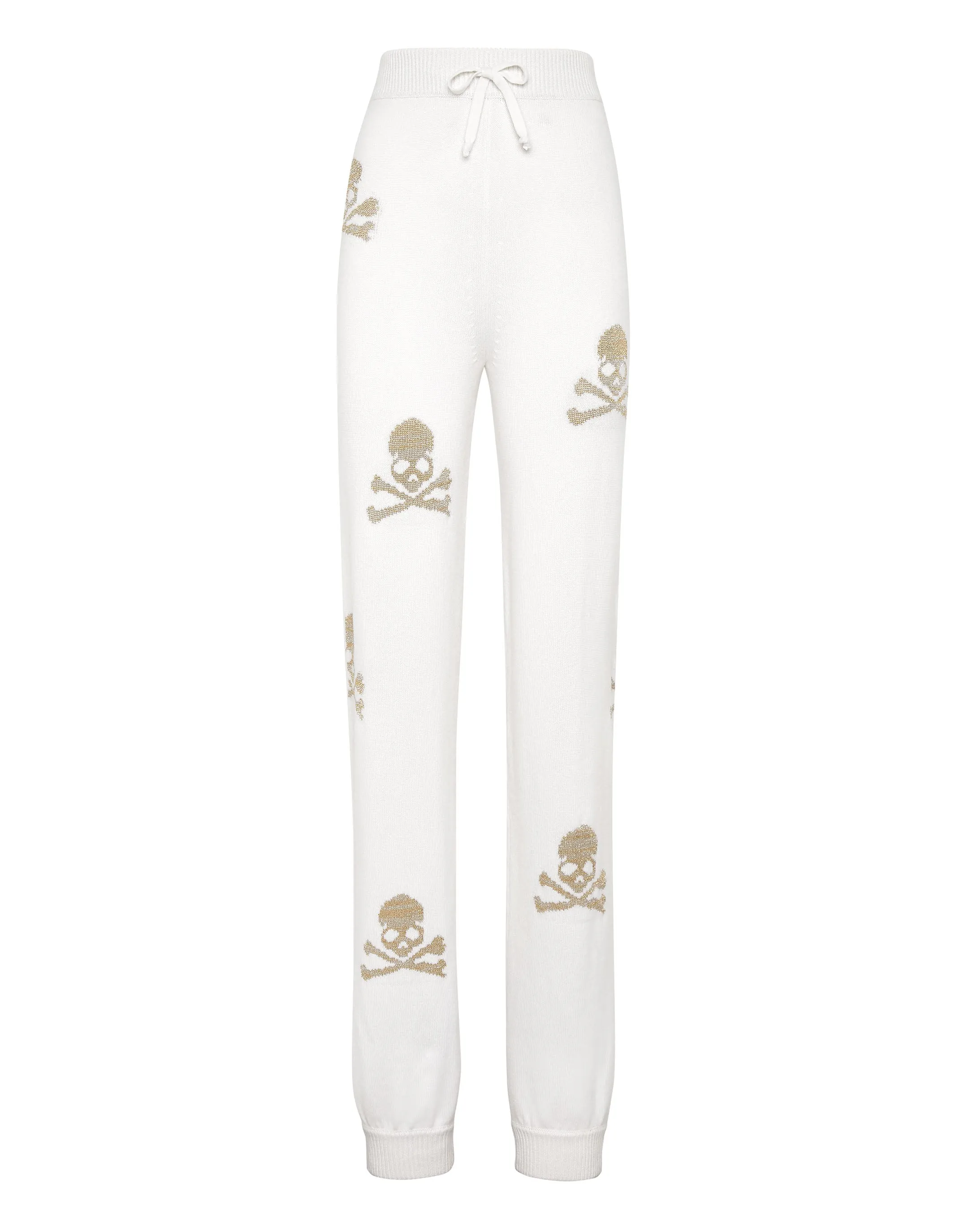Wool Blend Jogging Trousers Crystal Skull