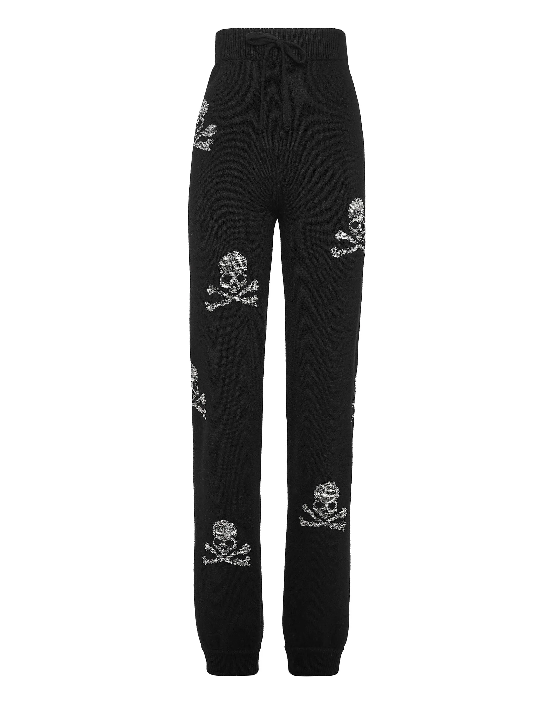 Wool Blend Jogging Trousers Crystal Skull