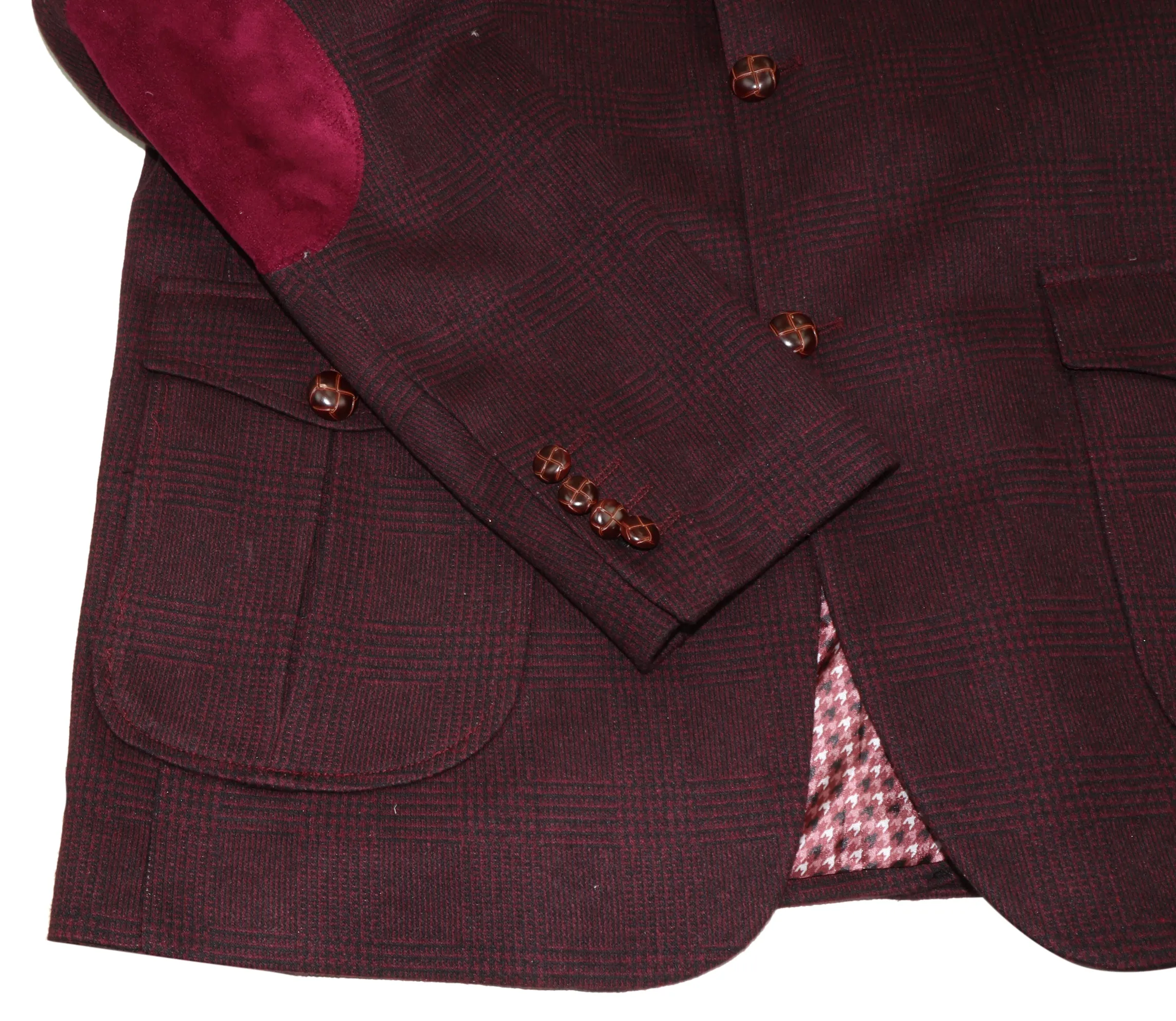 Wool Tweed Jacket Hunting Check