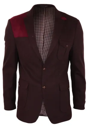 Wool Tweed Jacket Hunting Check