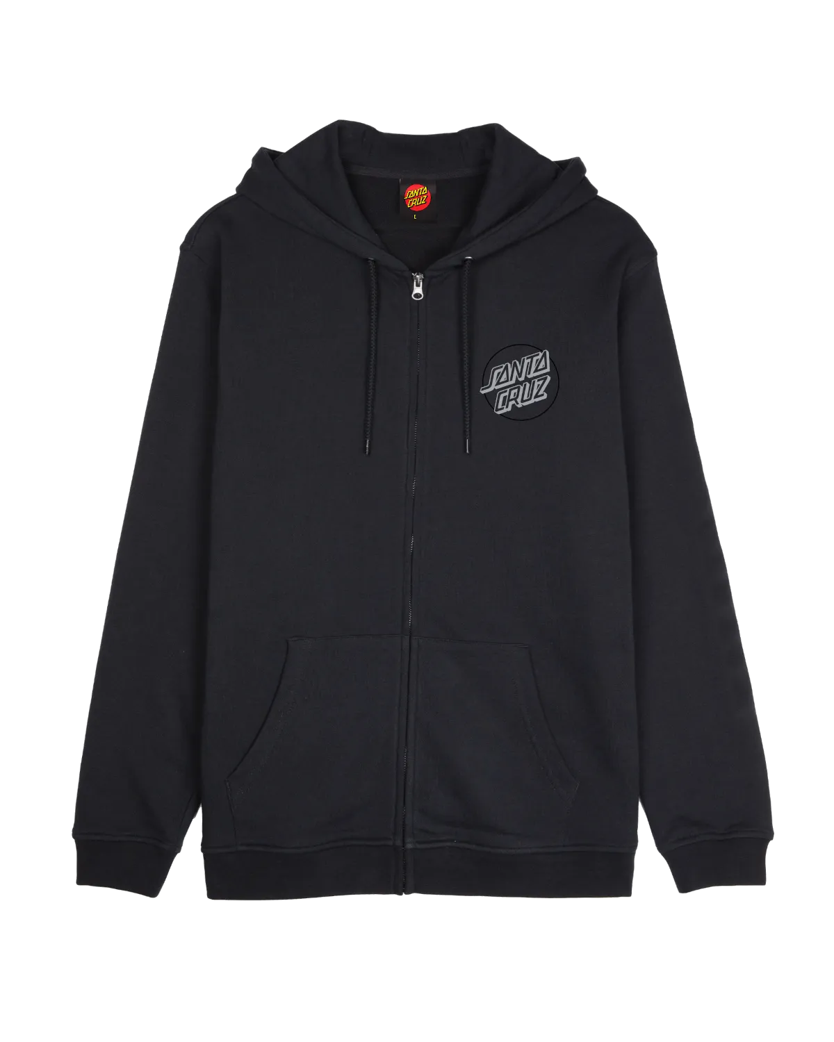Wooten Duo Zip Hoodie in Black