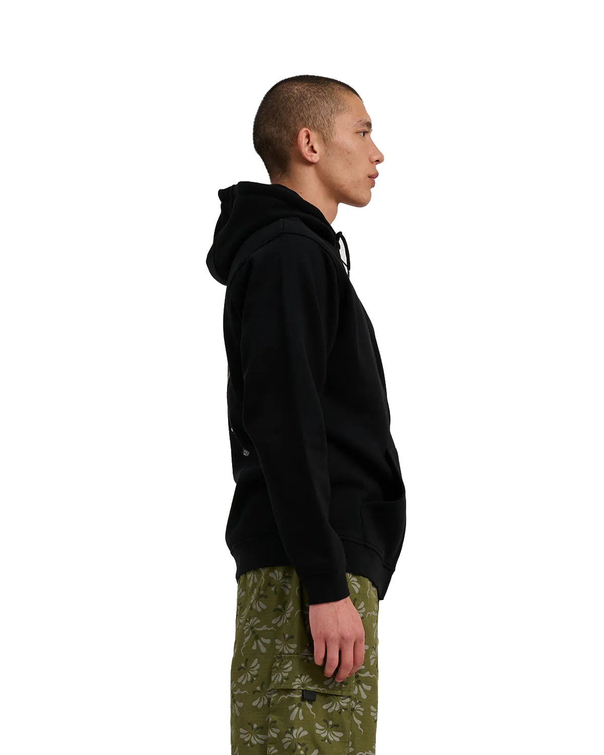 Wooten Duo Zip Hoodie in Black