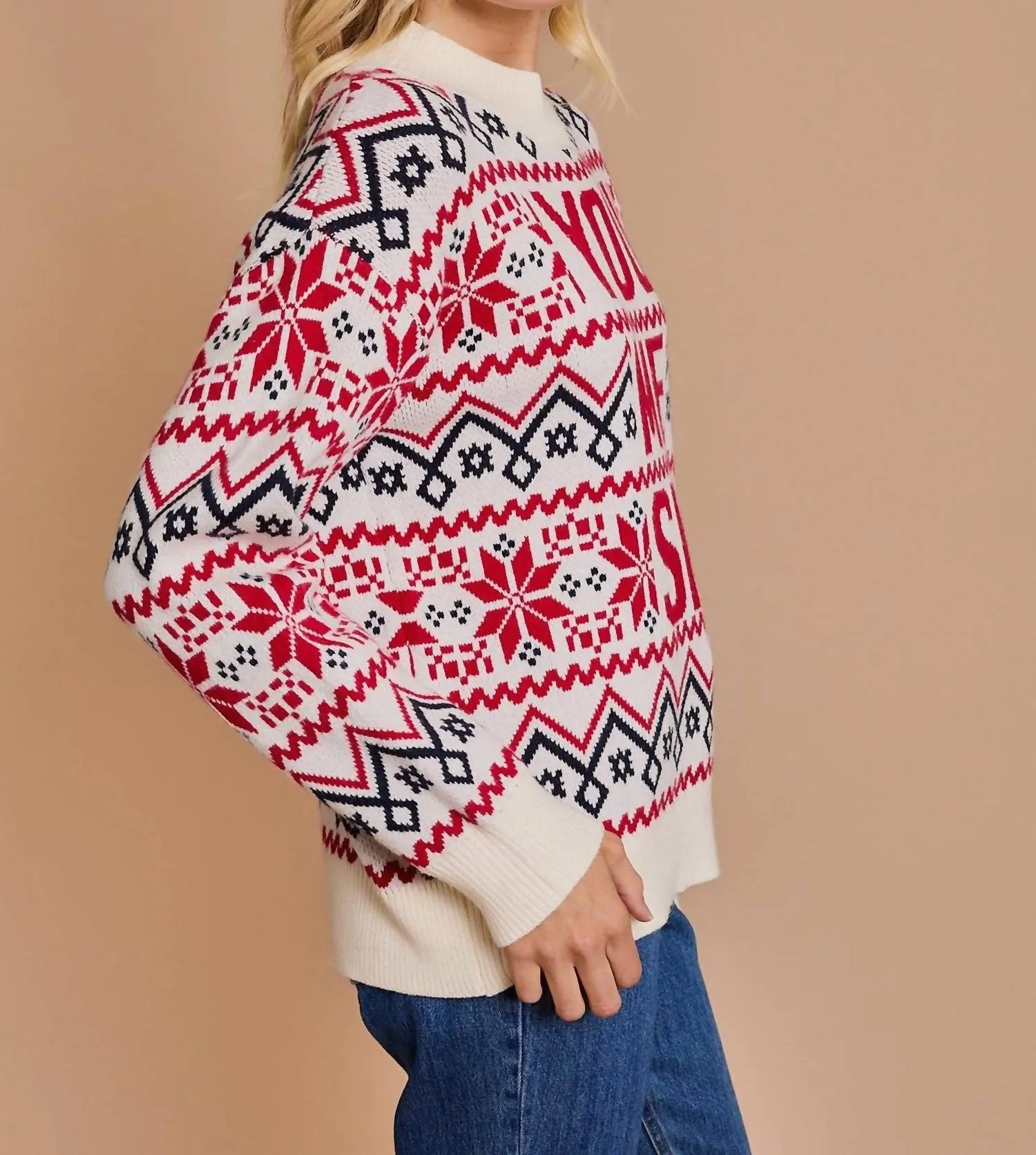 You & Me Ski Sweater In Multi