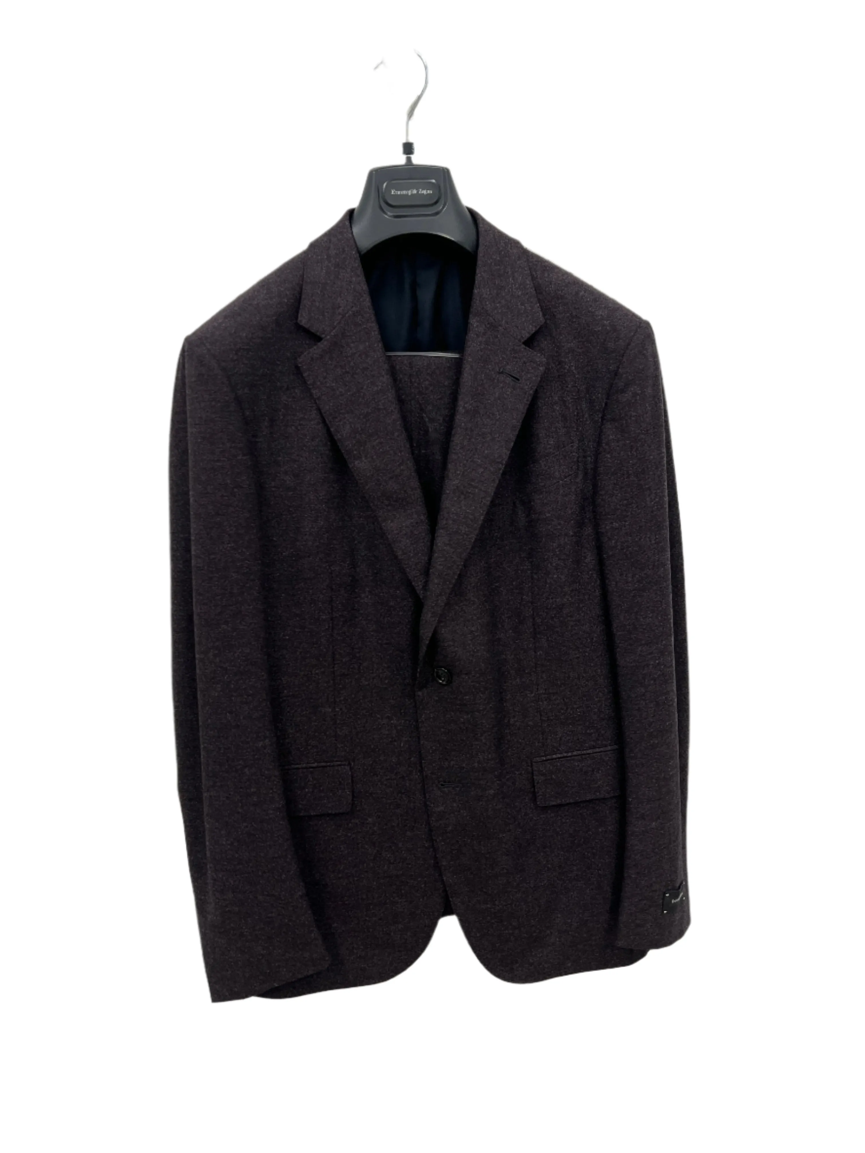 Zegna New Mens Wool Silk & Cashmere Purple Suit